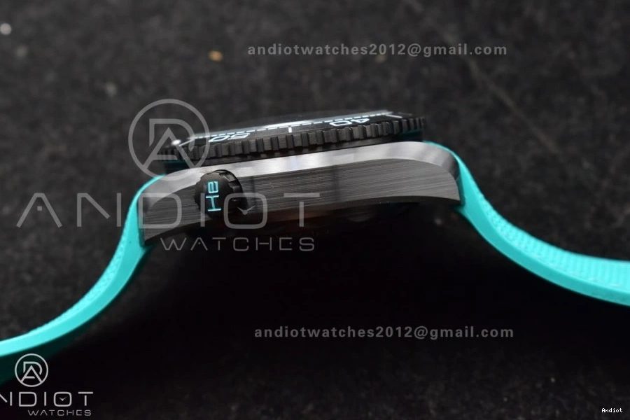 on Chrono Dial Ceramic Deep M+SF Strap Black A9900 Best Master Ocean 1:1 Planet Edition Rubber Blue Black 0103